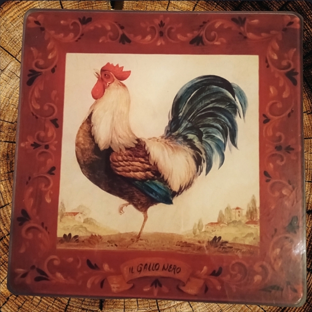 Gallo Nero Rooster Decorative Plate